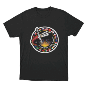 Project Hail Mary Logo T Shirt Black
